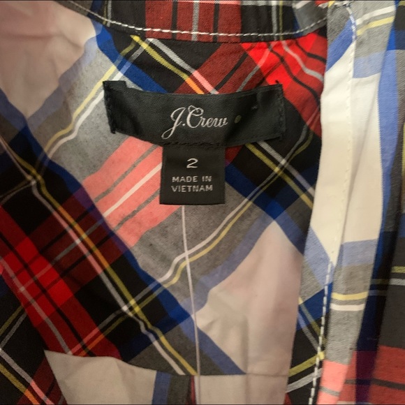 J. Crew Plaid Sleeveless Top - Picture 4 of 6